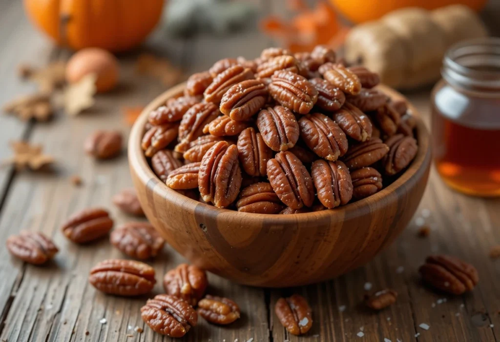Maple Candied Pecans
