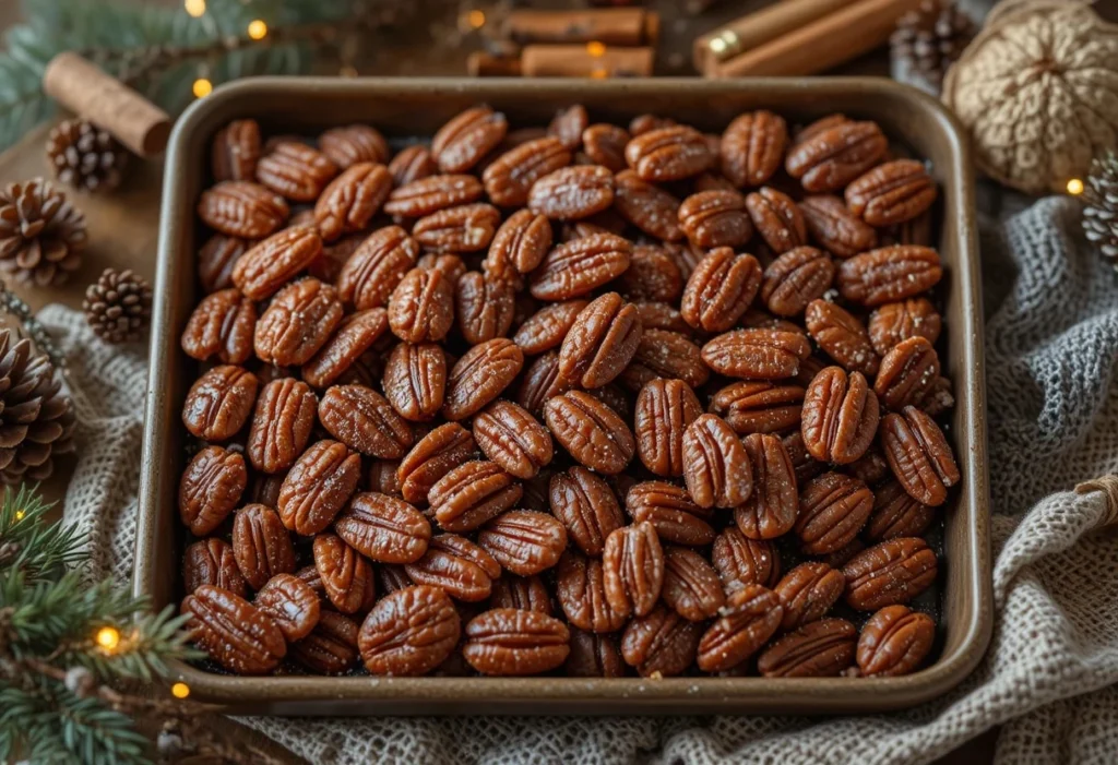 Maple Candied Pecans