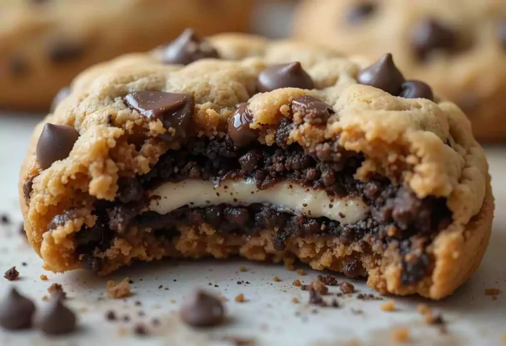 Oreo Stuffed Chocolate Chip Cookies