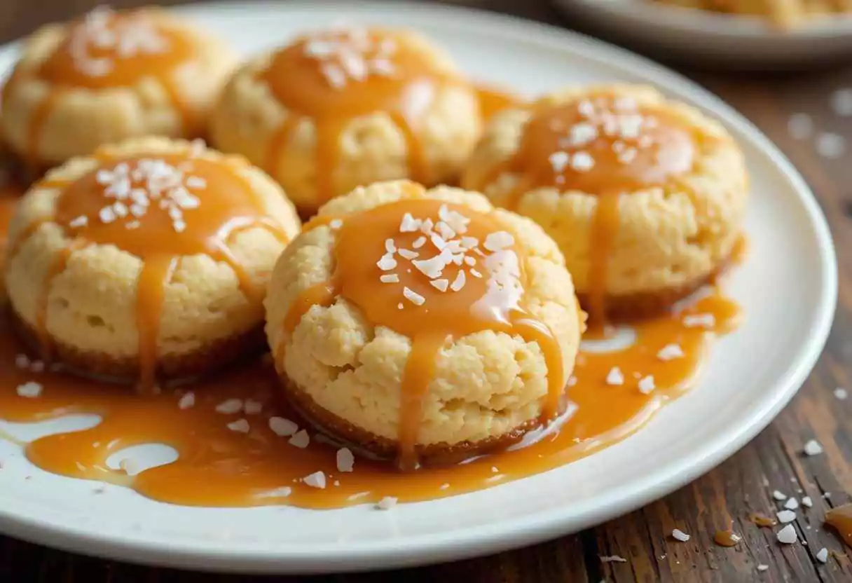 Salted Caramel Cheesecake Cookies