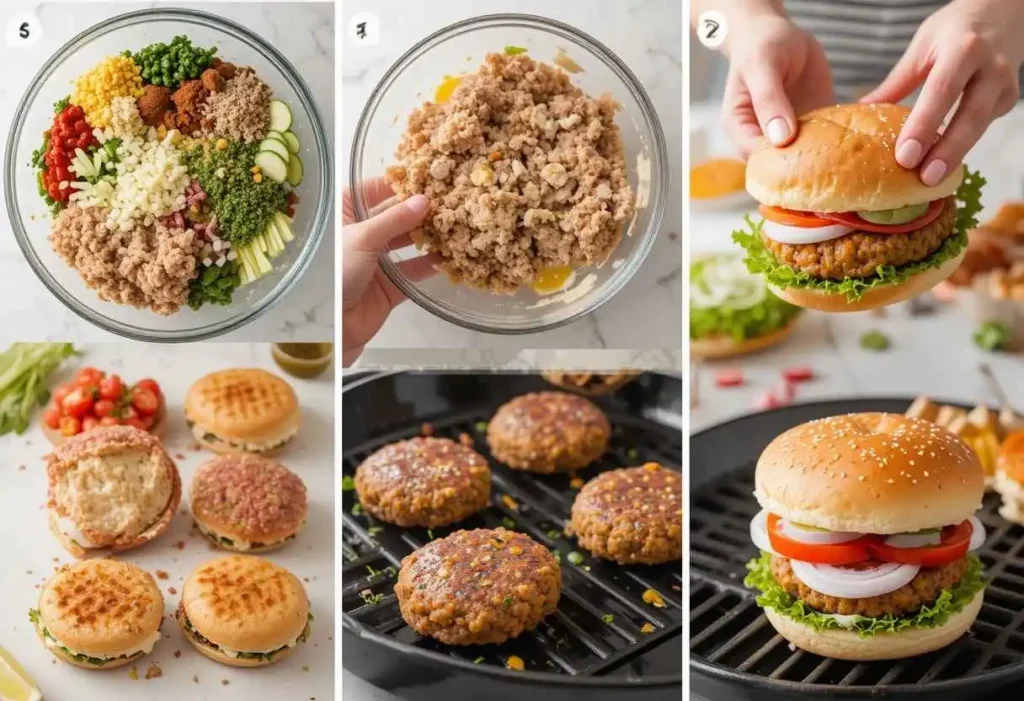 barefoot contessa turkey burger recipe Cooking Steps