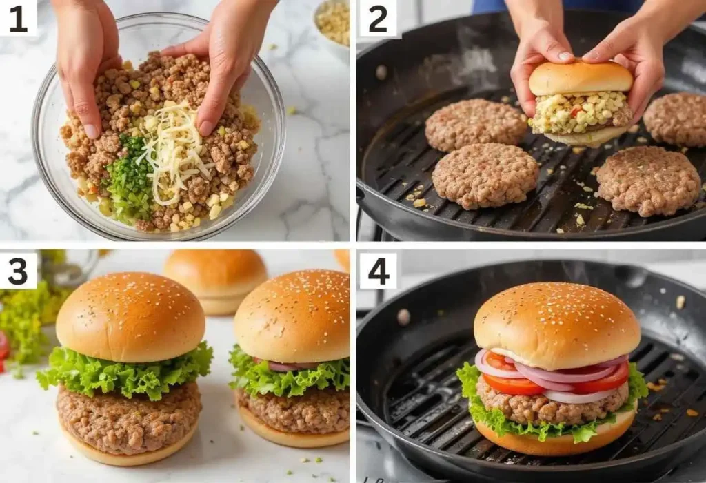barefoot contessa turkey burger recipe Prep step