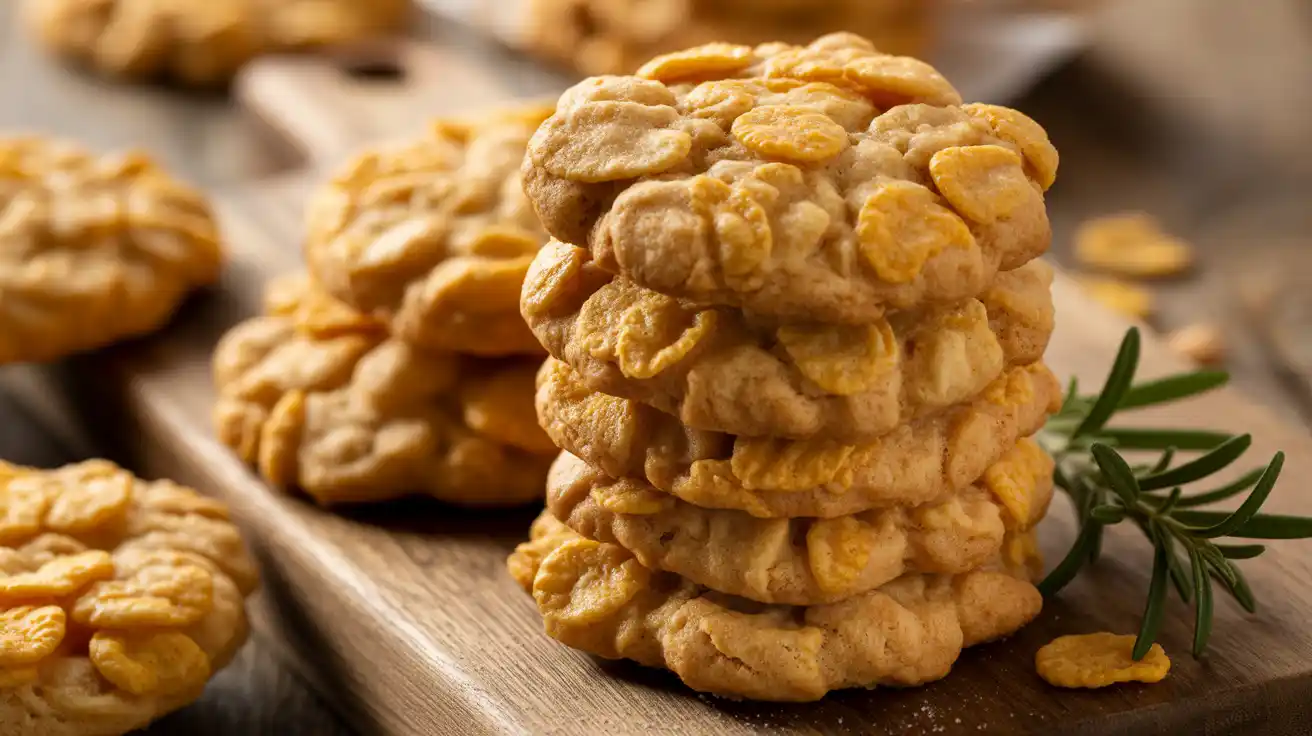 Crispy cornflake cookies