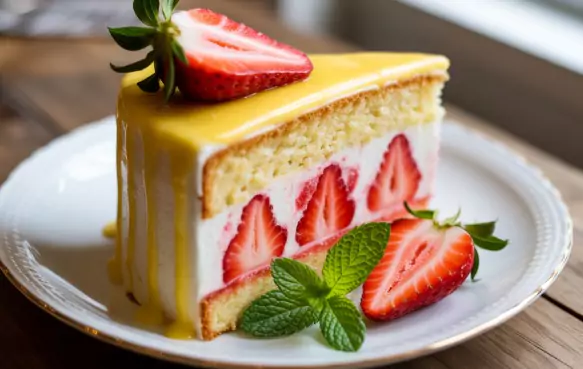 Strawberry Lemonade Buttermilk Cake Recipe