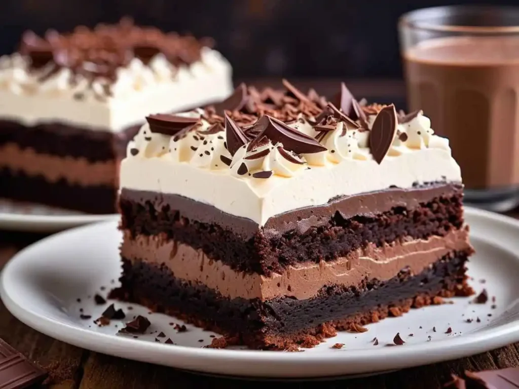 Brownie Refrigerator Cake