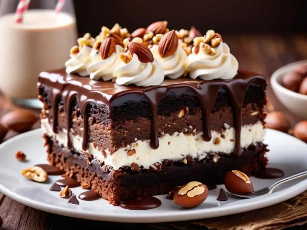 Brownie Refrigerator Cake recipe