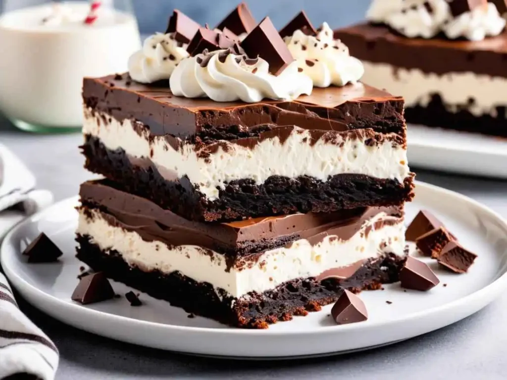 Brownie Refrigerator Cake 