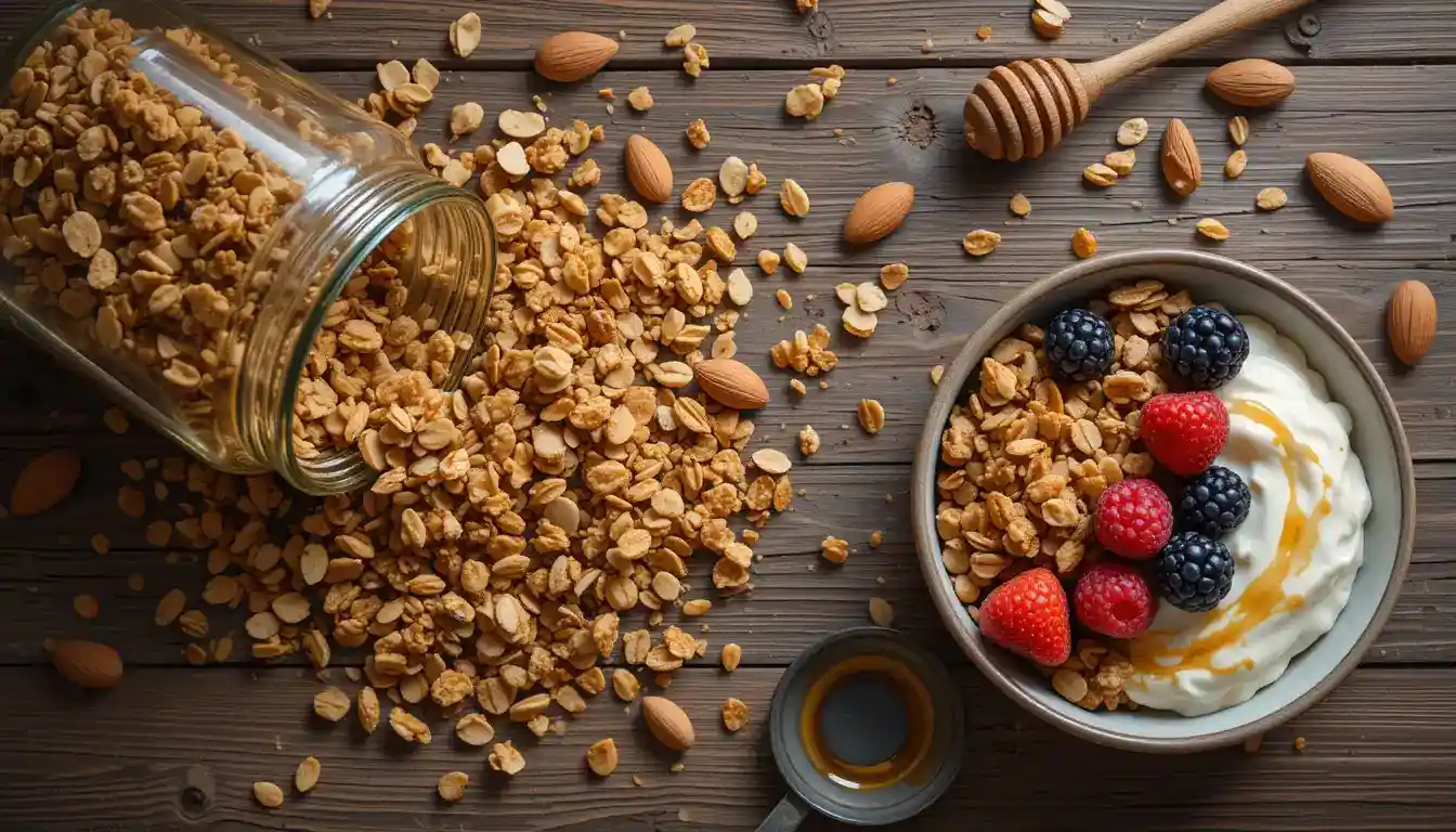 honey almond granola
