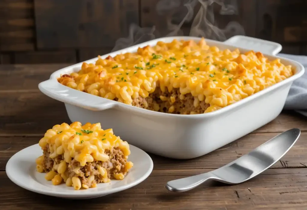 mac and cheese meatloaf casserole