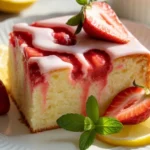 strawberry lemonade buttermilk cake