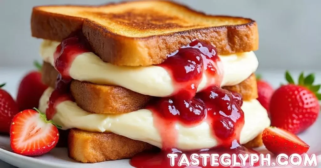 Fried Strawberry Cheesecake Sandwiches