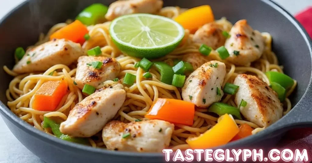 One Pan Chicken Noodles