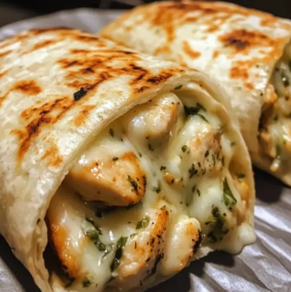  Garlic Chicken Wraps