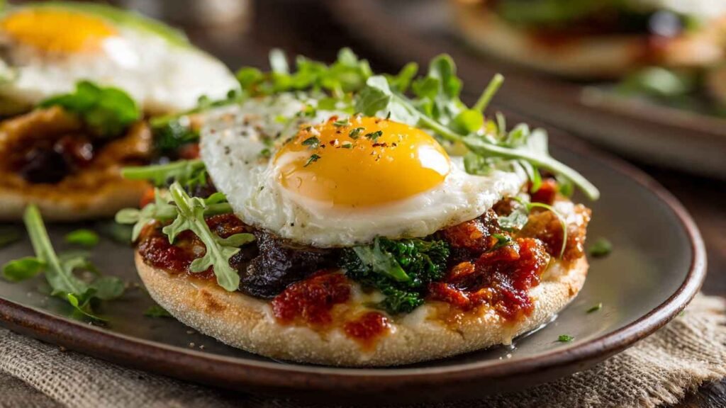 english muffin breakfast pizza