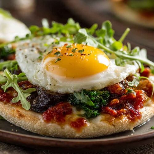english muffin breakfast pizza