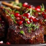 Fancy Pomegranate Lamb Chops
