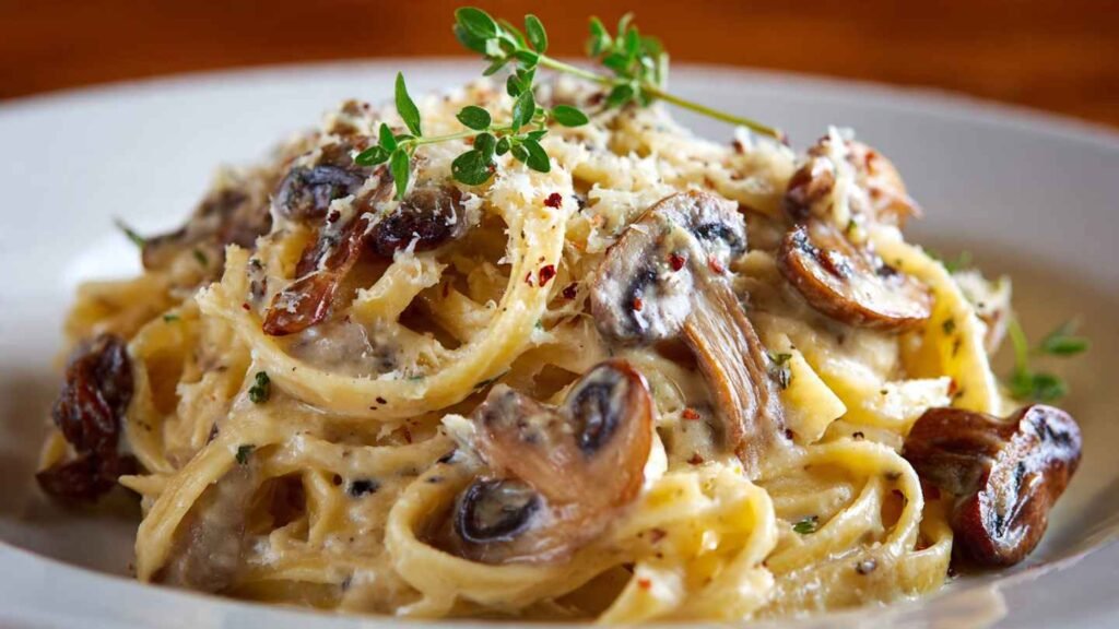 Creamy Mushroom Gruyere Pasta