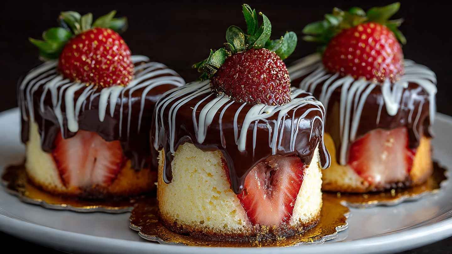 Chocolate Dipped Strawberry Cheesecake