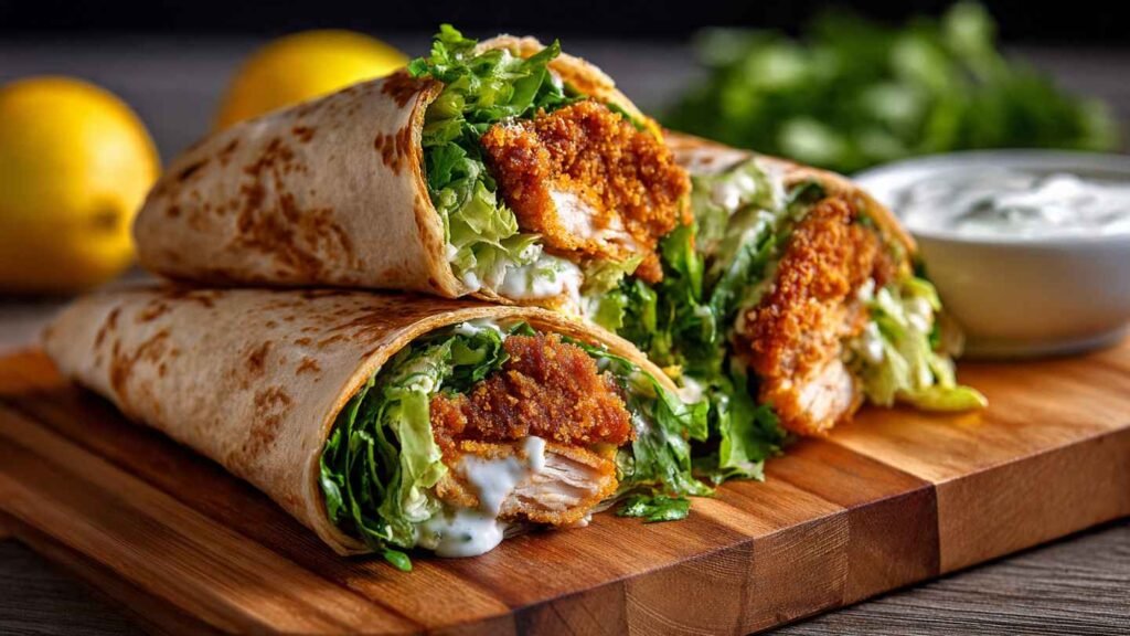 Boneless, skinless chicken breasts wraps