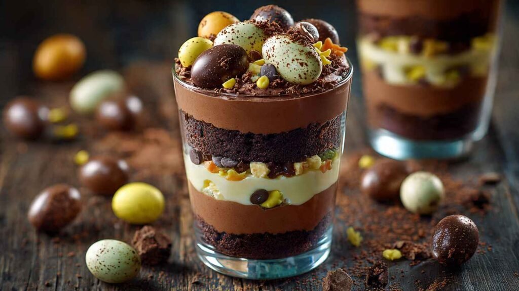 mini eggs brownie