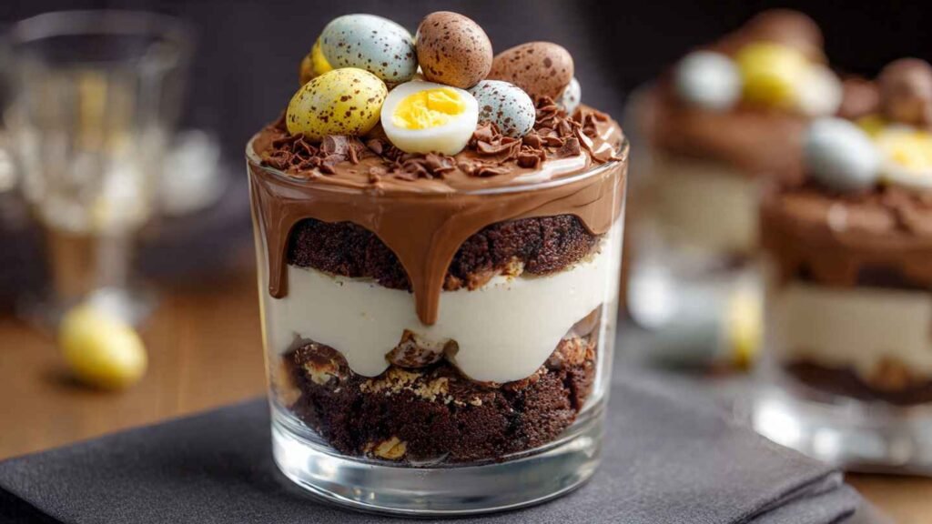 Mini Eggs Brownie Parfait