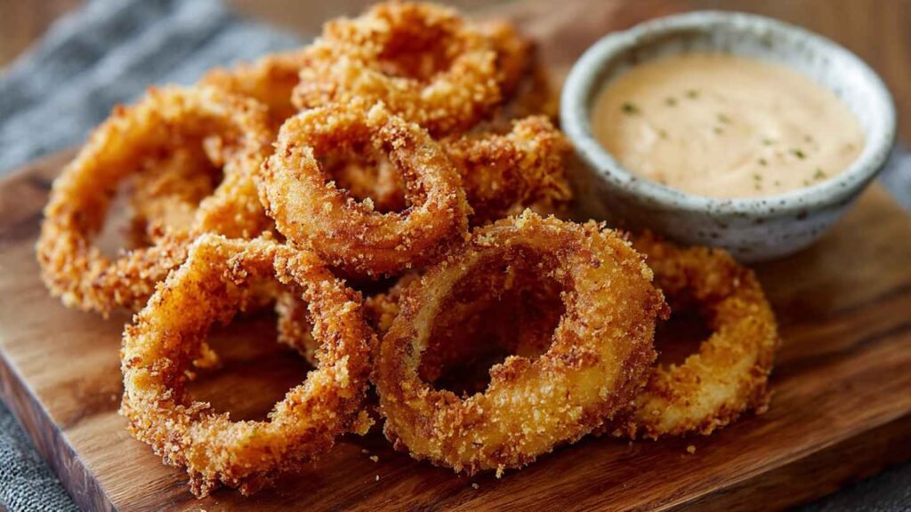 Crispy onion ring chips recipe