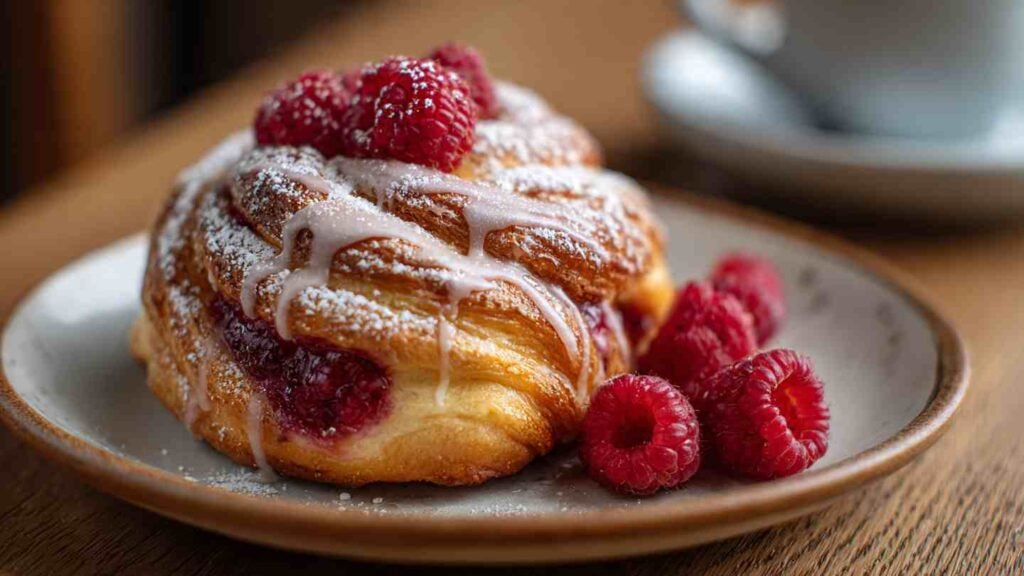 Sugar Raspberry Danish Bun
