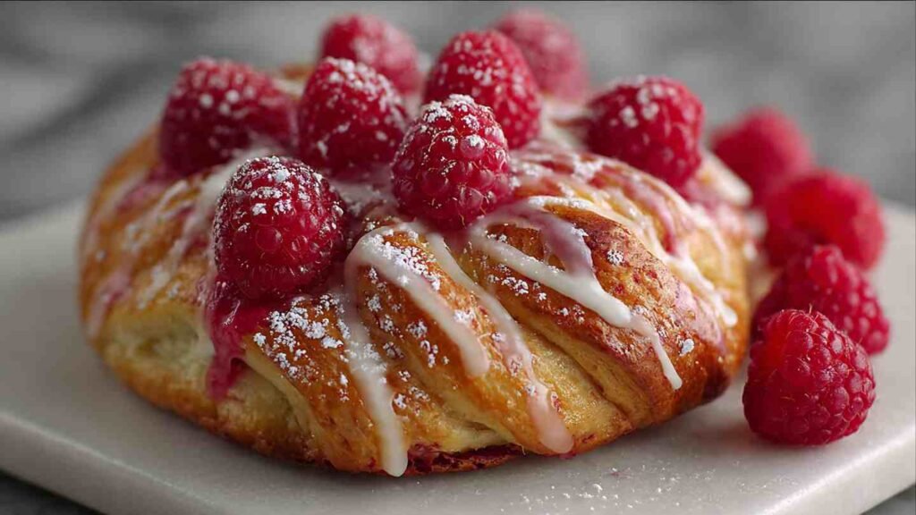 Sugar Raspberry Danish Bun