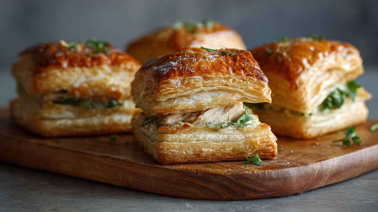 Turkey & Cheese Puff Pastry Stacks - Taste Glyph