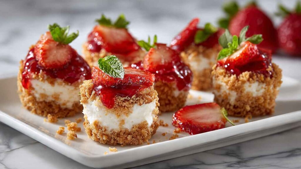 Strawberry Cheesecake Crunch Bites
