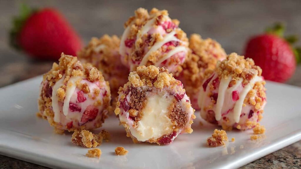 Strawberry Cheesecake bites