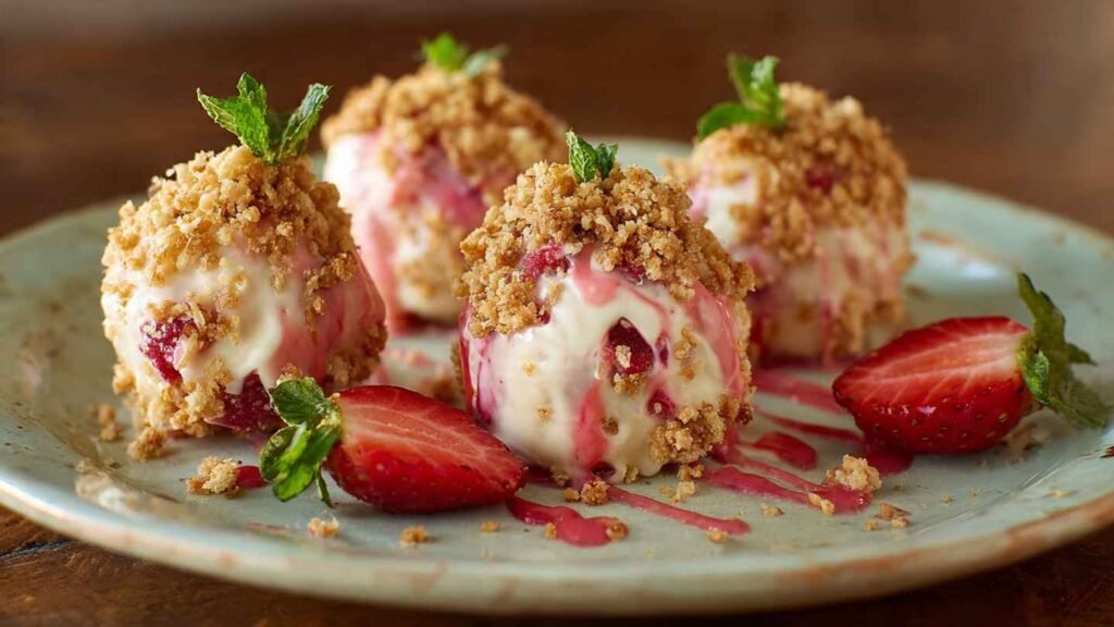 Strawberry Cheesecake Crunch Bites