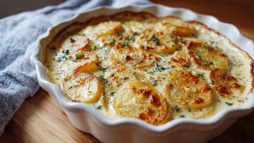 Creamy Vegan Scalloped Potatoes recipe