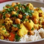 easy pineapple chickpeas and rice recipe