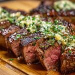 Garlic Butter Steak with Parmesan Cream Sauce