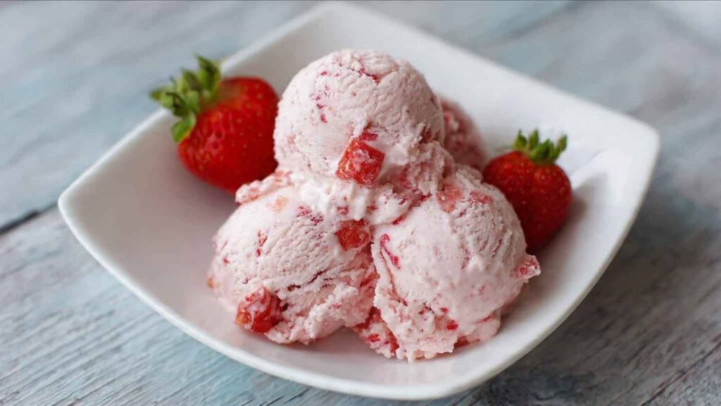 strawberry ice cream recipe