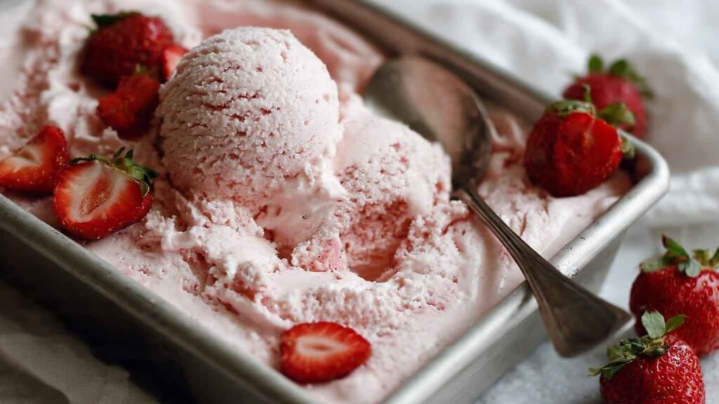 strawberry ice cream recipe