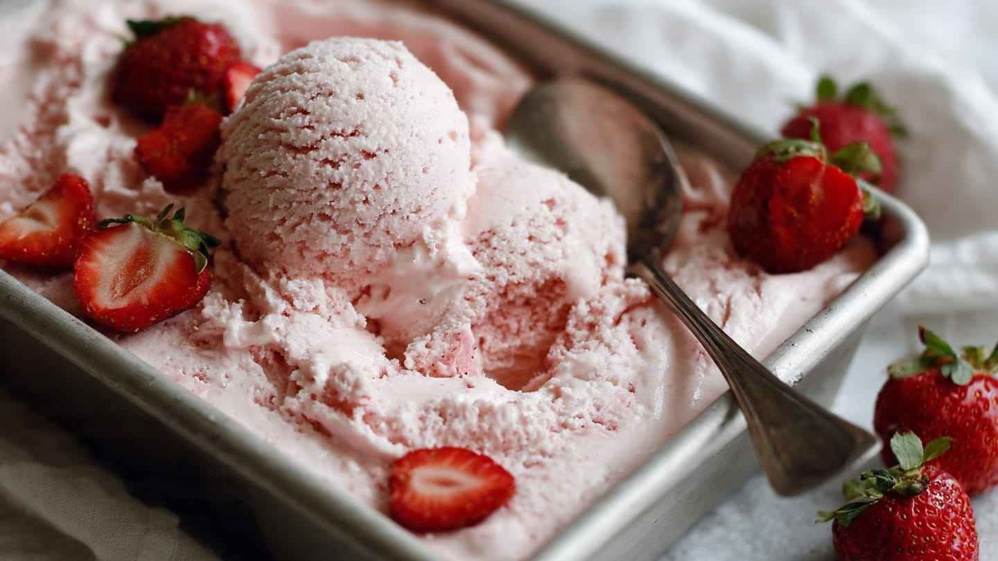 strawberry ice cream recipe