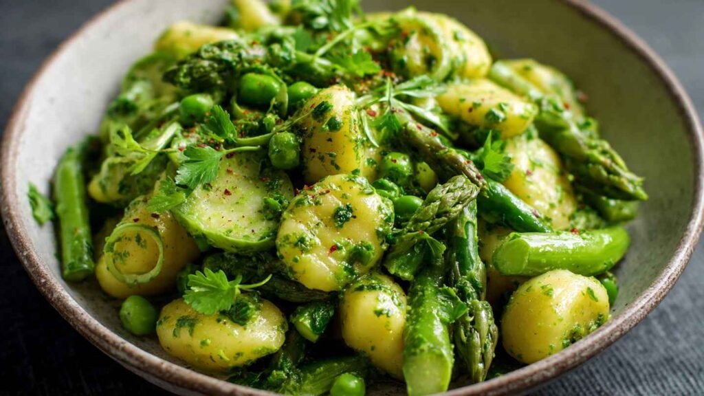 Asparagus Spinach Gnocchi Recipe