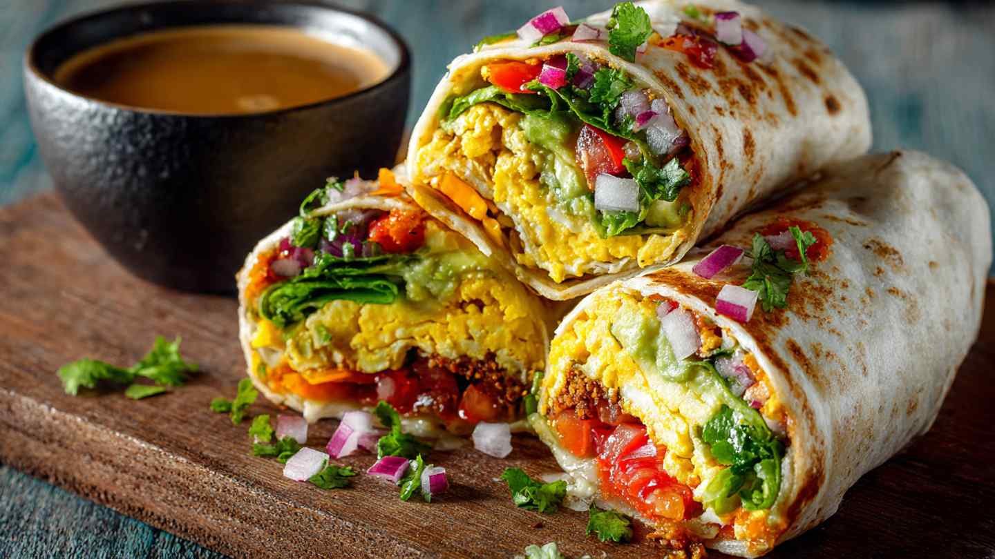 High Protein Breakfast Burrito