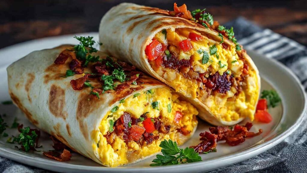 High Protein Breakfast Burrito