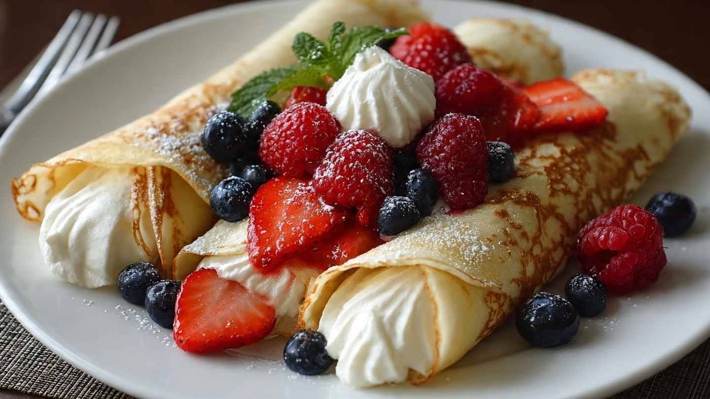 High Protein Egg White Crepes