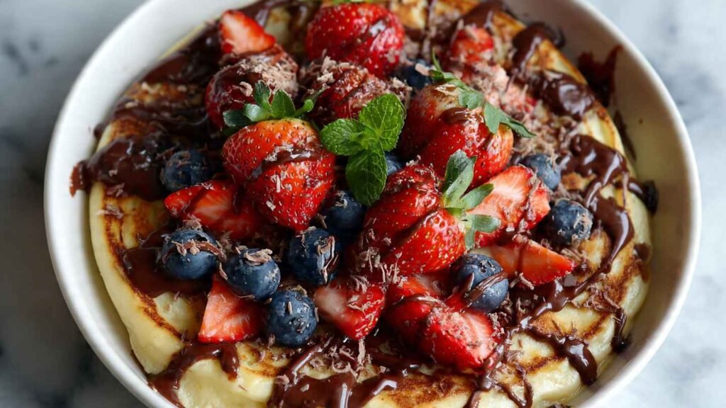 High Protein Pancake Bowl
