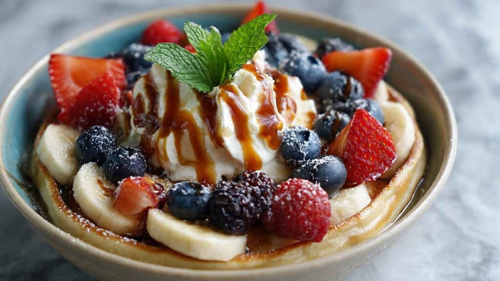 High Protein Pancake Bowl