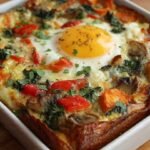 High Protein Vegetable Breakfast Bake