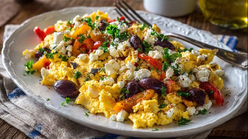 Mediterranean Scrambled Eggs