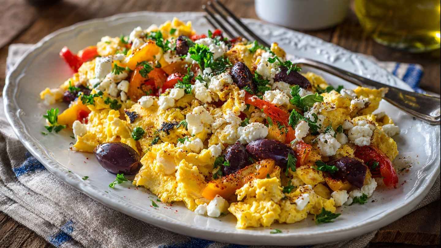 Mediterranean Scrambled Eggs