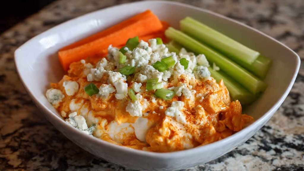 Buffalo Chicken Cottage Cheese Bowl