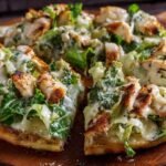 Chicken Crust Caesar Salad Pizza