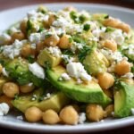 Chickpea Feta Avocado Salad